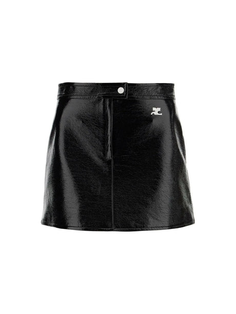 Re-Edition Vinyl Mini Skirt.