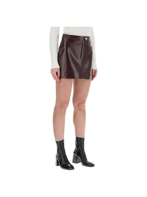 COURRÈGES-Re-Edition Vinyl Mini Skirt-JOHN JULIA