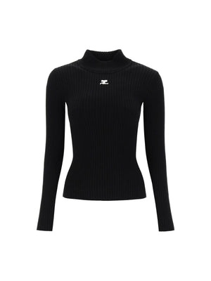 Re-edition Ribbed Funnel-neck Sweater