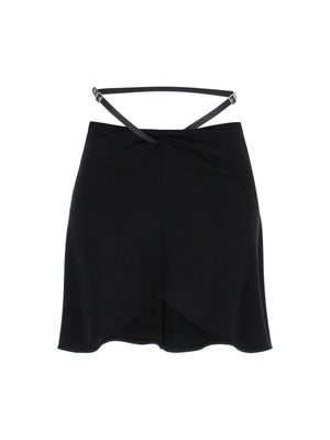 Slash Ellipse Crepe Jersey Mini Skirt COURREGES JOHN JULIA.