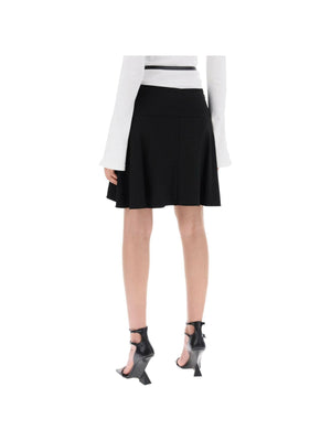 Slash Ellipse Crepe Jersey Mini Skirt COURREGES JOHN JULIA.