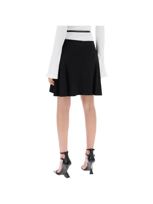 Slash Ellipse Crepe Jersey Mini Skirt COURREGES JOHN JULIA.