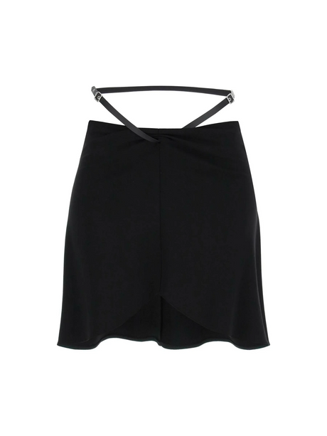 Slash Ellipse Crepe Jersey Mini Skirt COURREGES JOHN JULIA.