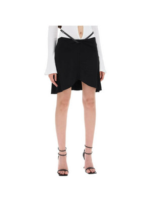 Slash Ellipse Crepe Jersey Mini Skirt COURREGES JOHN JULIA.