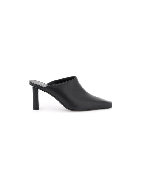 COURRÈGES-Sleek Leather Mules-JOHN JULIA