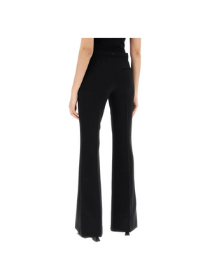 Black Tailored Bootcut Pants In Technical Jersey COURREGES JOHN JULIA.