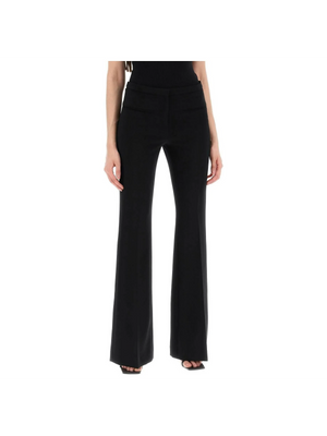 Black Tailored Bootcut Pants In Technical Jersey COURREGES JOHN JULIA.