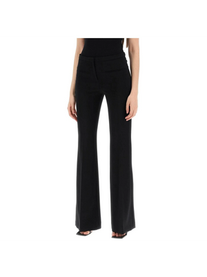 Black Tailored Bootcut Pants In Technical Jersey COURREGES JOHN JULIA.