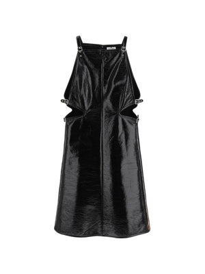 Vinyl Mini Dress Side Cutouts - 32 - Women > Clothing > Dresses > Mini