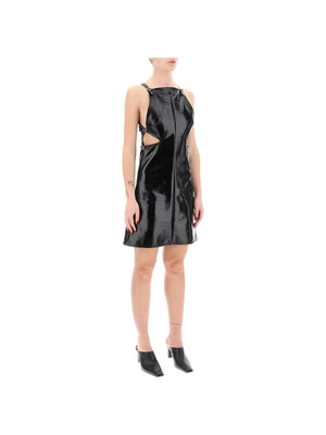 Vinyl Mini Dress Side Cutouts - Women > Clothing > Dresses > Mini