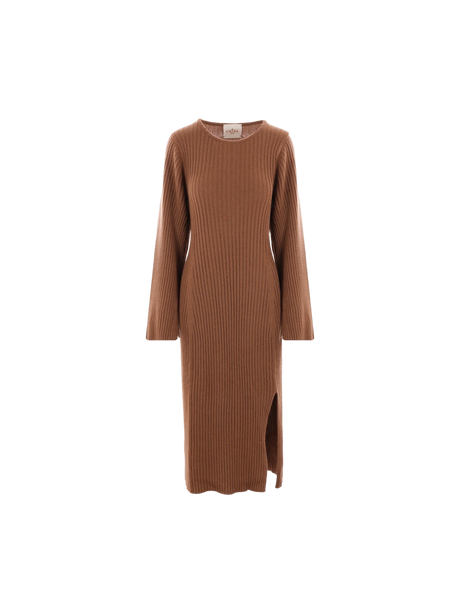 Asiago Cashmere Knit Midi Dress-CRIDA-JOHN JULIA