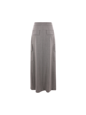 CRIDA-Wool Cargo Skirt-JOHN JULIA