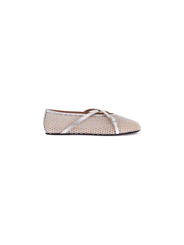 Mesh Glitter Ballerina Flats-D'ACCORI-JOHN JULIA