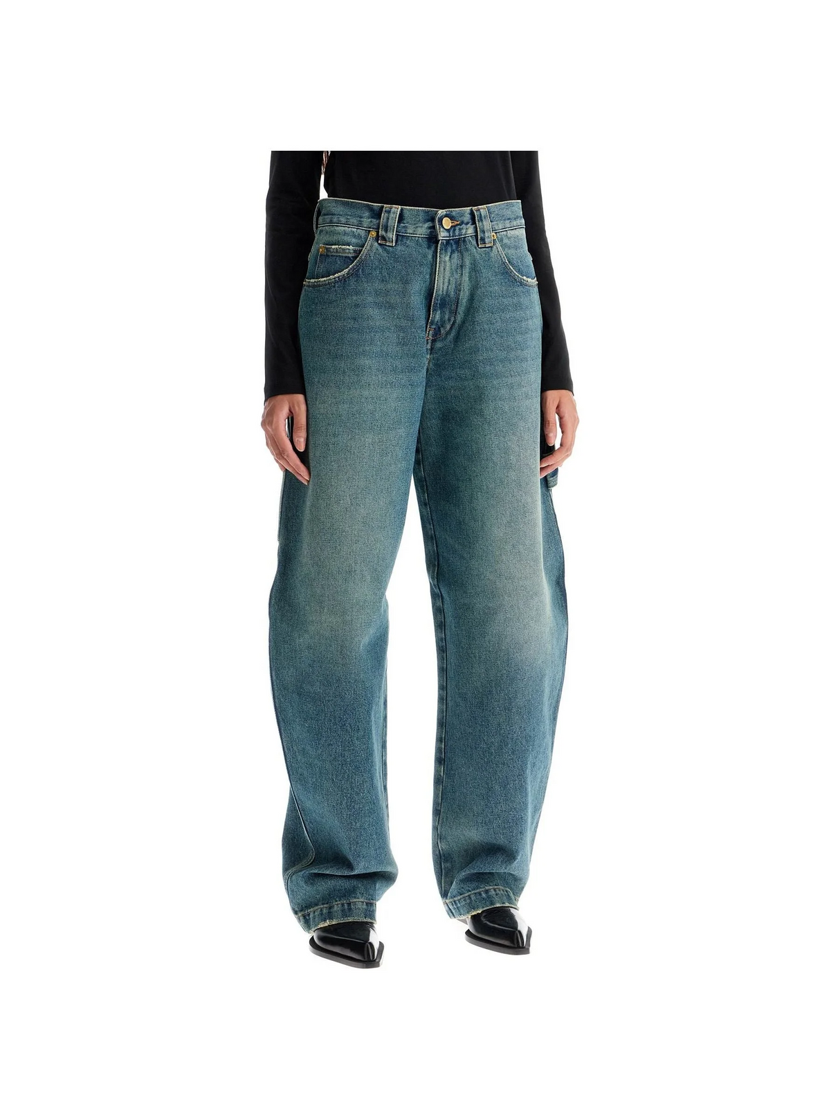 Audrey Carpenter Denim Jeans-DARKPARK-JOHN JULIA