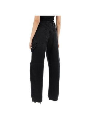 Audrey Washed Barrel Leg Jeans-DARKPARK-JOHN JULIA