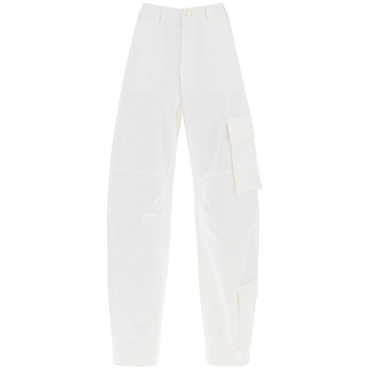 White Cotton Drill Cargo Pants DARKPARK JOHN JULIA.