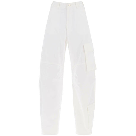 White Cotton Drill Cargo Pants DARKPARK JOHN JULIA.