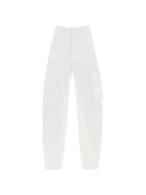 White Cotton Drill Cargo Pants DARKPARK JOHN JULIA.