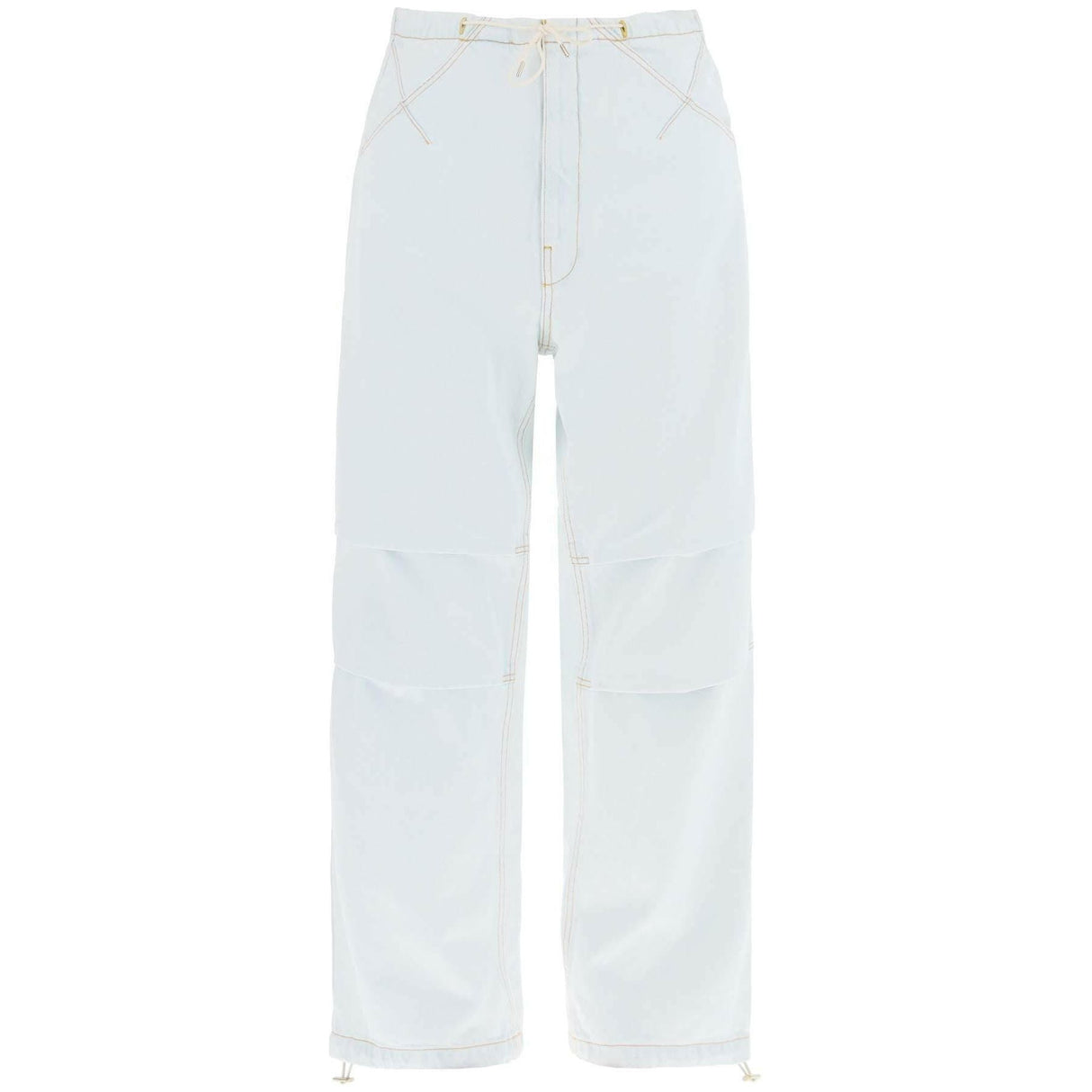 Daisy Ice Blue Denim Pants with Drawstring Hem DARKPARK JOHN JULIA.