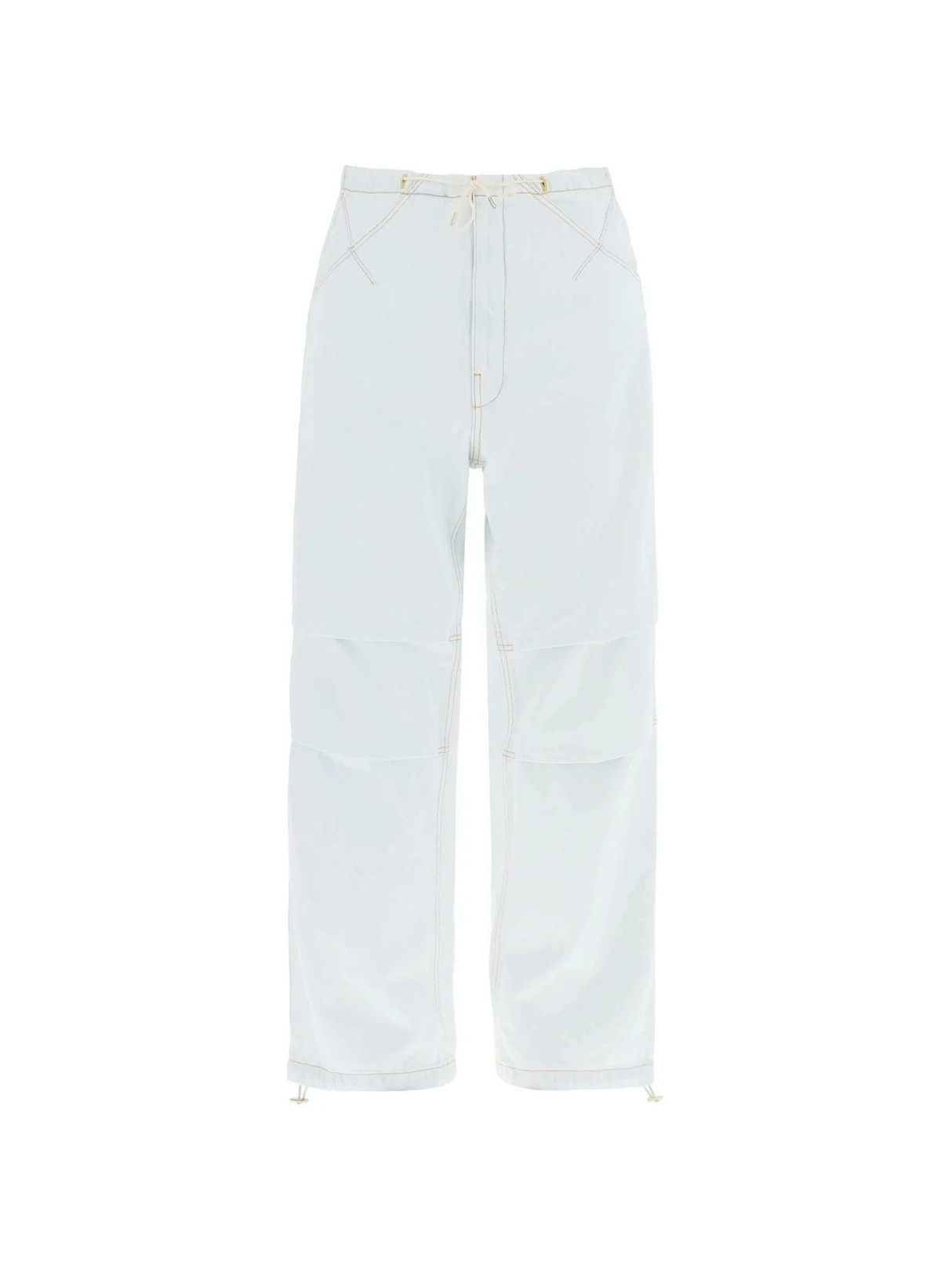 Daisy Ice Blue Denim Pants with Drawstring Hem DARKPARK JOHN JULIA.