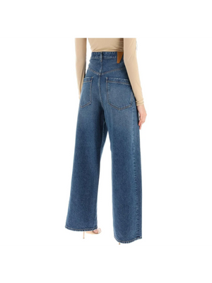 Ines' Baggy Jeans With Folded Waistband DARKPARK JOHN JULIA.