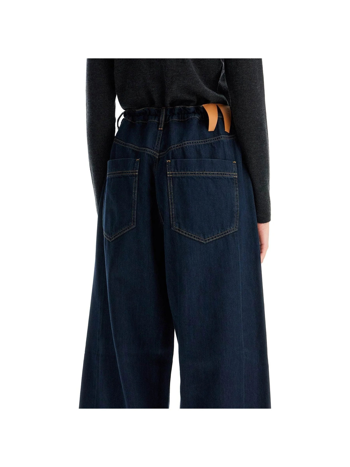 DARKPARK-Iris Jeans With Baggy Waistband-JOHN JULIA