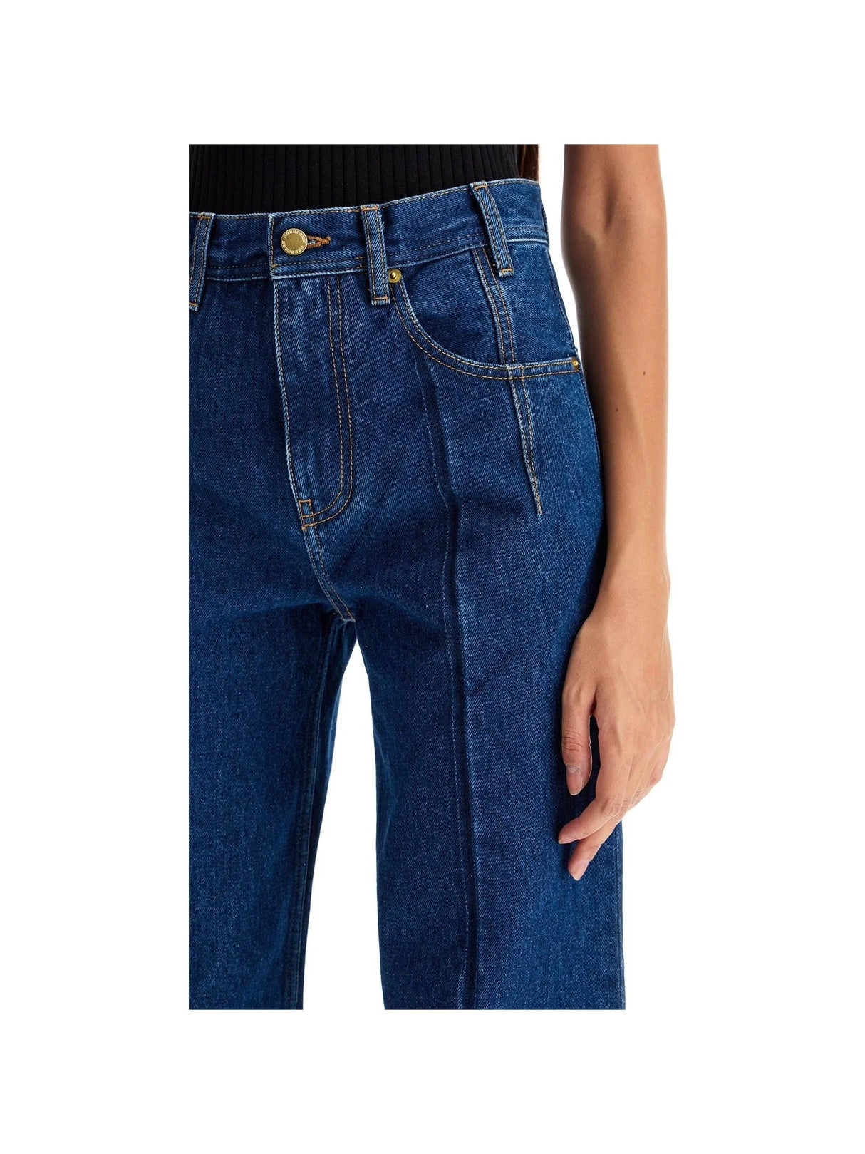 Lu Pleated Effect Jeans