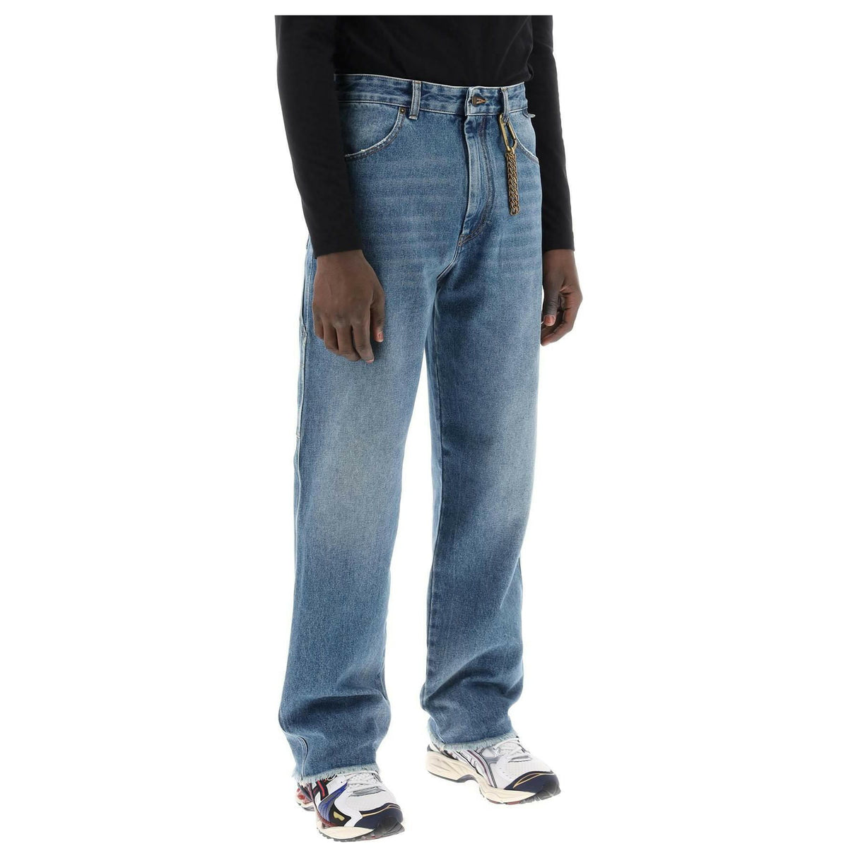 Medium Blue John Relaxed Fit Worker Denim Jeans DARKPARK JOHN JULIA.