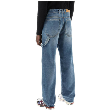 Medium Blue John Relaxed Fit Worker Denim Jeans DARKPARK JOHN JULIA.