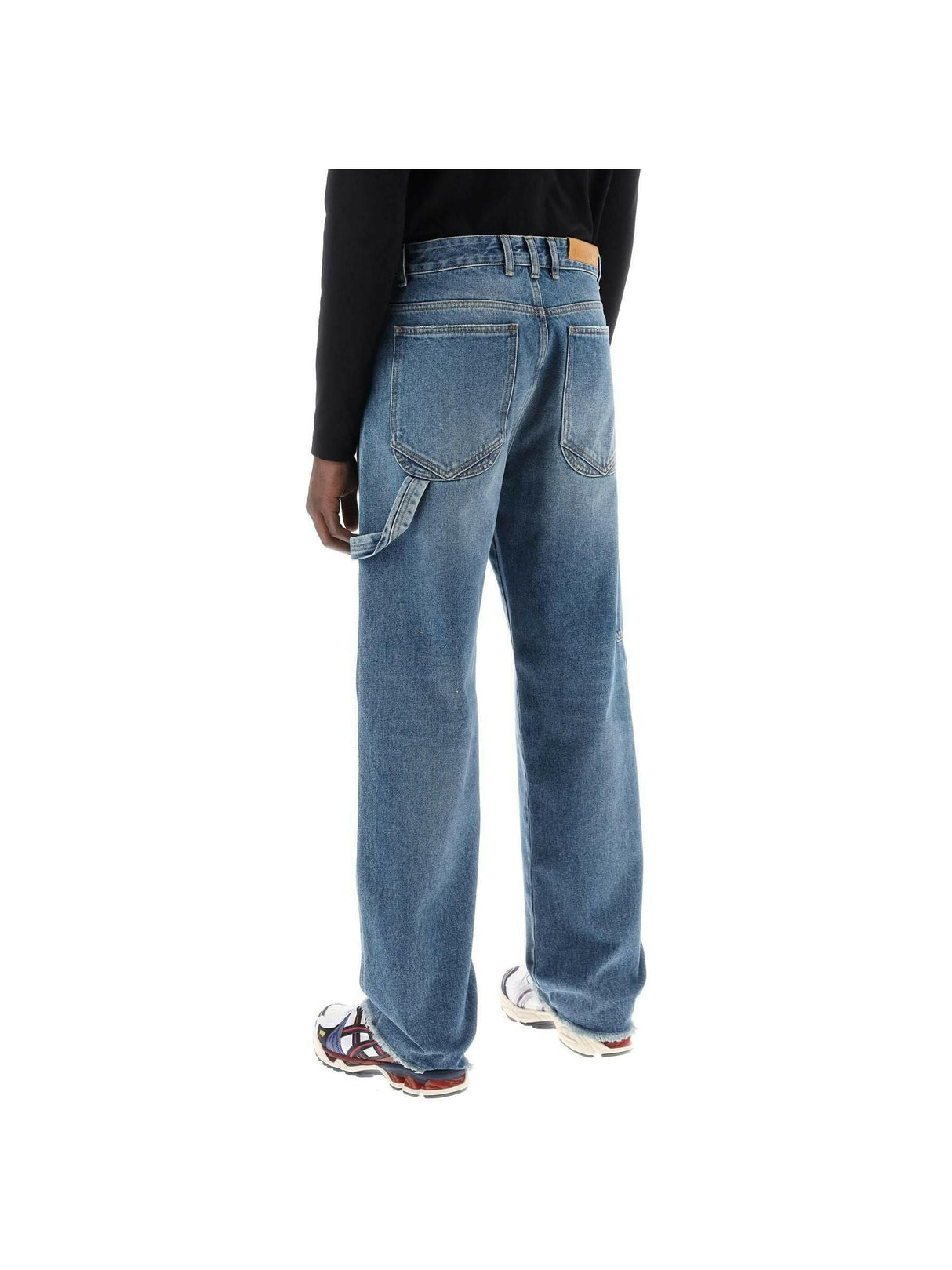 Medium Blue John Relaxed Fit Worker Denim Jeans DARKPARK JOHN JULIA.