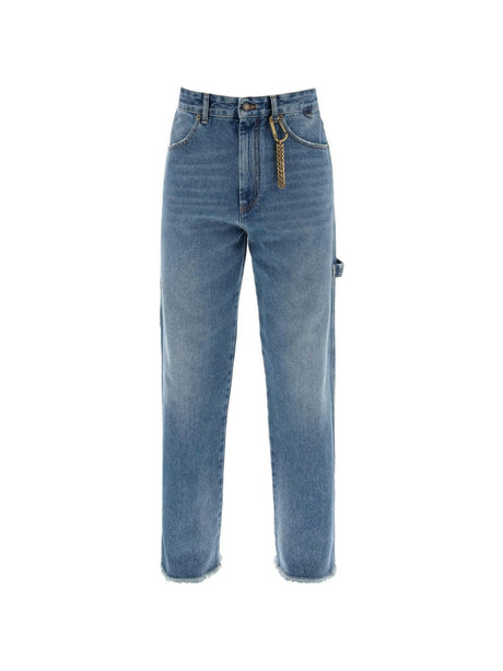 Medium Blue John Relaxed Fit Worker Denim Jeans DARKPARK JOHN JULIA.