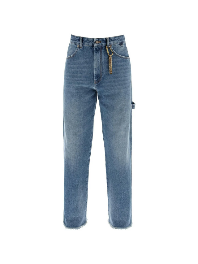 Medium Blue John Relaxed Fit Worker Denim Jeans DARKPARK JOHN JULIA.