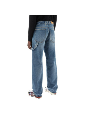 Medium Blue John Relaxed Fit Worker Denim Jeans DARKPARK JOHN JULIA.