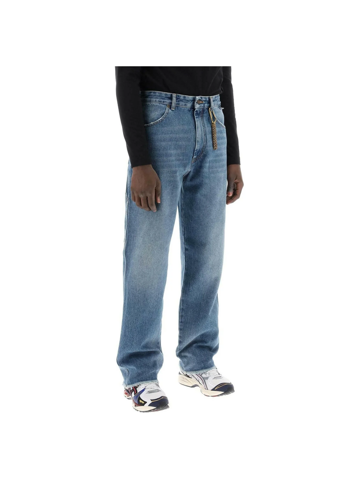 Medium Blue John Relaxed Fit Worker Denim Jeans DARKPARK JOHN JULIA.