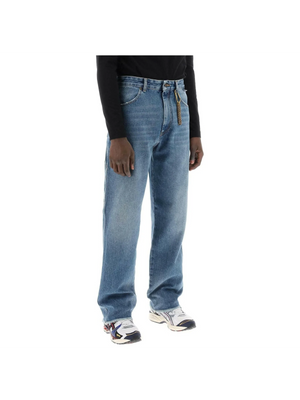 Medium Blue John Relaxed Fit Worker Denim Jeans DARKPARK JOHN JULIA.