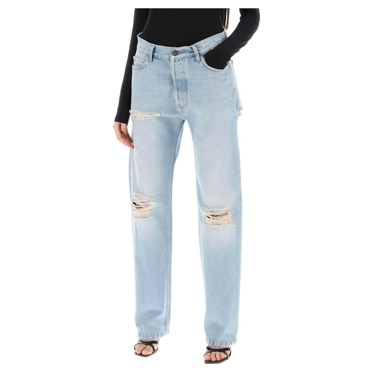 Naomi Jeans With RiAnd Cut Outs DARKPARK JOHN JULIA.