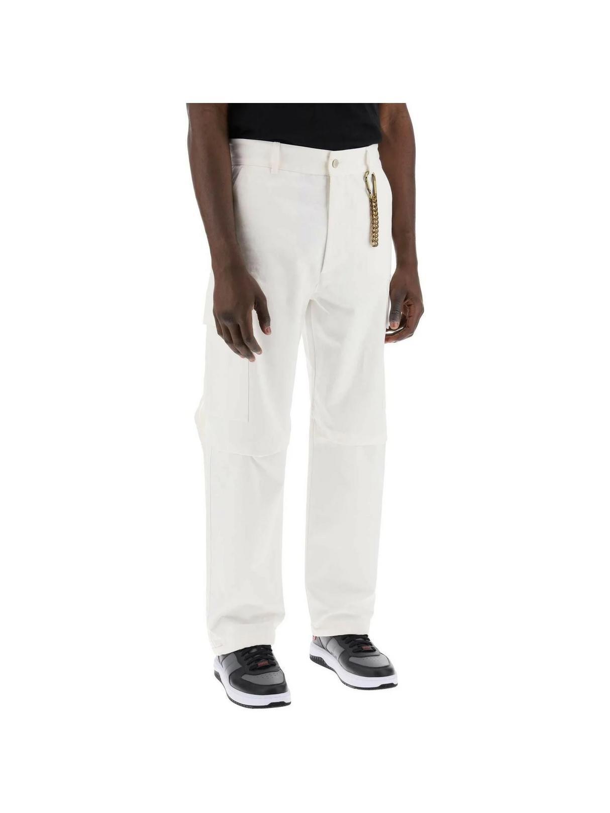 White Workwear Cotton Cargo Pants DARKPARK JOHN JULIA.