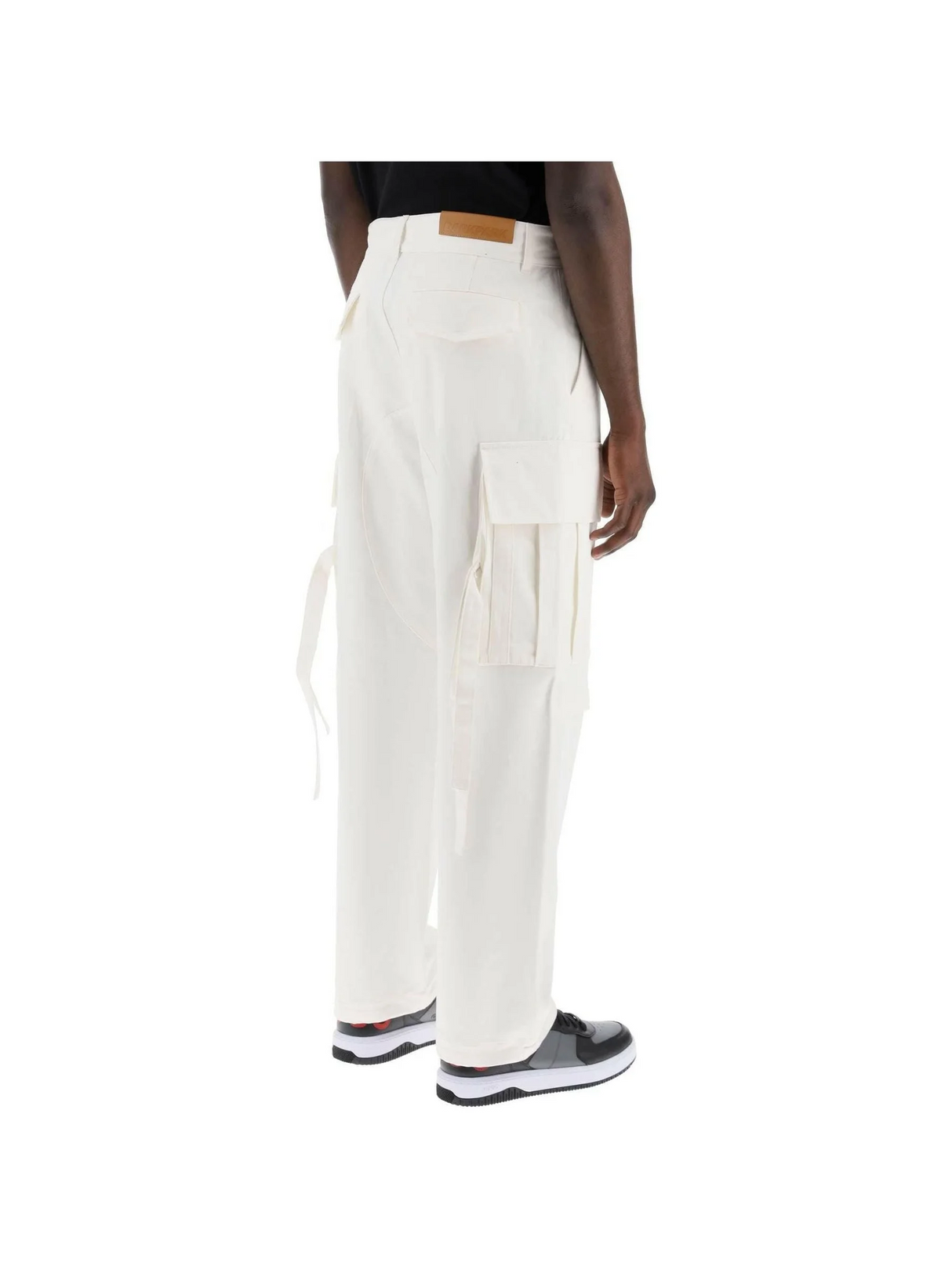 White Workwear Cotton Cargo Pants DARKPARK JOHN JULIA.