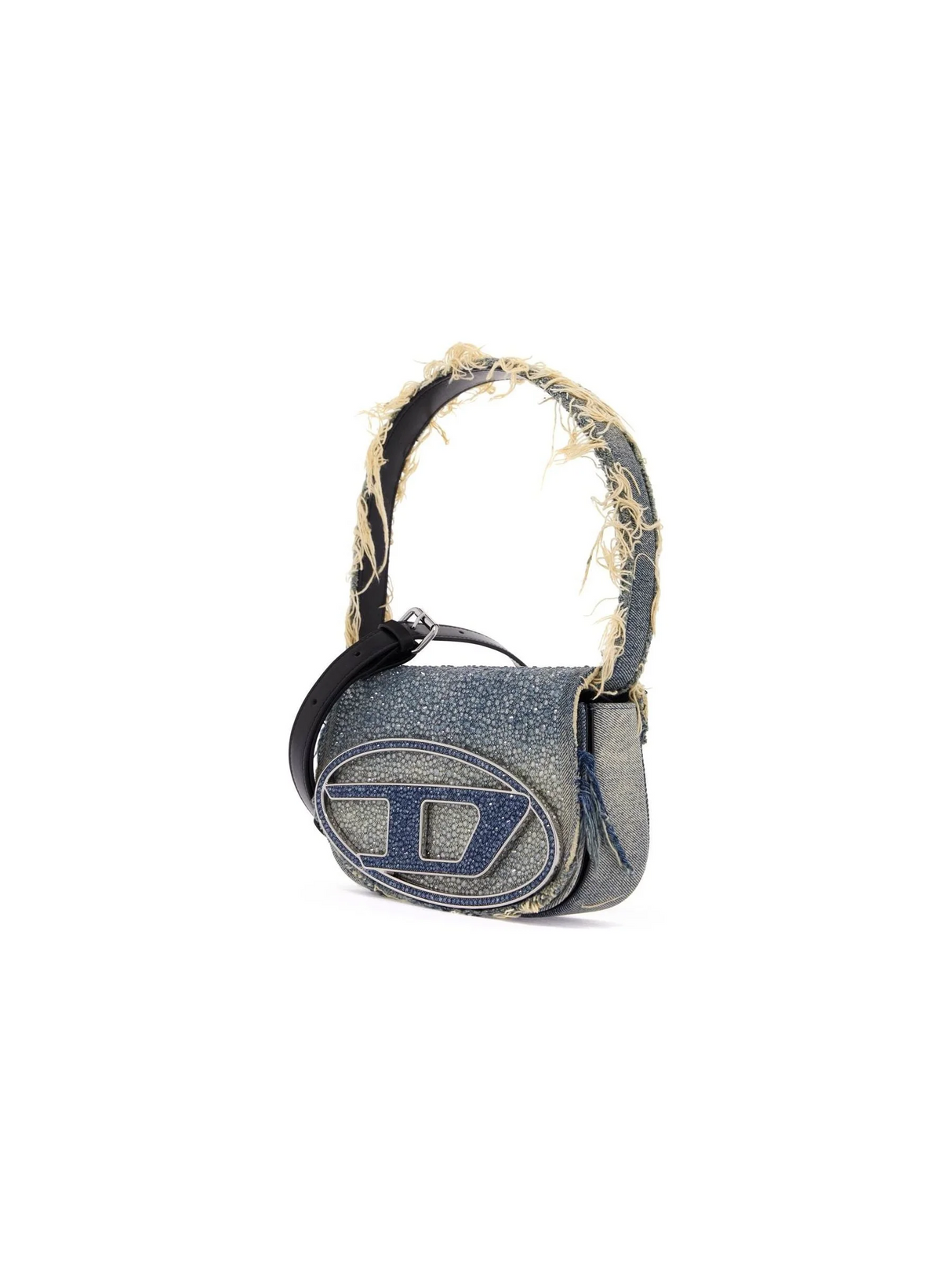 1DR Denim Crystal Shoulder Bag - OS - Women > Bags > Crossbody and Shoulder bags