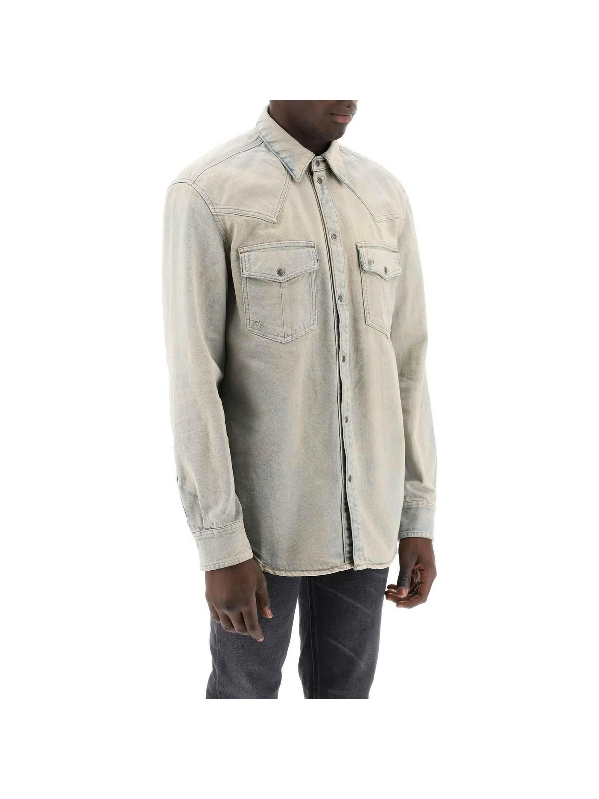 D-Ocean Cotton Overshirt-Diesel-JOHN JULIA