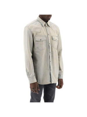 D-Ocean Cotton Overshirt-Diesel-JOHN JULIA