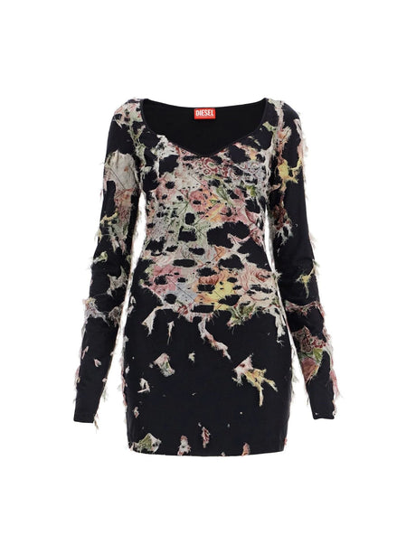 Destroyed Floral D-Floci Dress-Diesel-JOHN JULIA