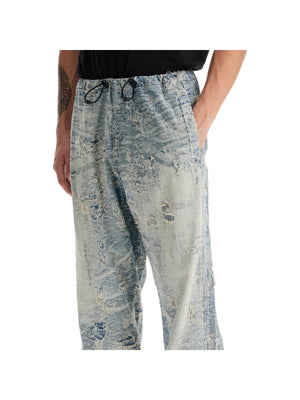 Distressed Jacquard Denim Pants-Diesel-JOHN JULIA