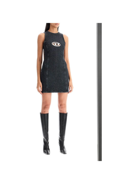 Fitted Mini Denim Dress - Women > Clothing > Dresses > Mini