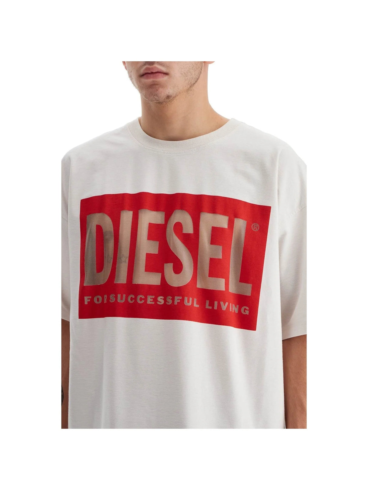 Logo Stretch T-shirt-Diesel-JOHN JULIA