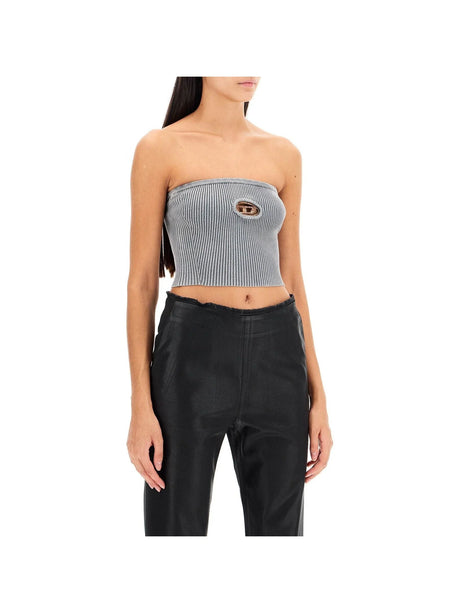 Ribbed Strapless Knit Top-Diesel-JOHN JULIA