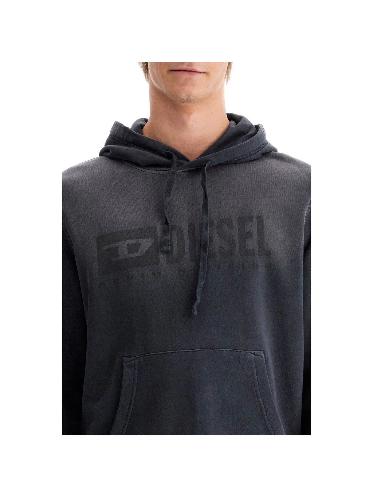 DIESEL-S-Ginn-Hood-K44 Organic Cotton Hoodie -JOHN JULIA.