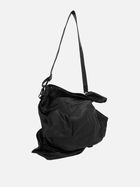 Cubic Grainy Leather Shoulder Bag-DISCORD YOHJI YAMAMOTO-JOHN JULIA