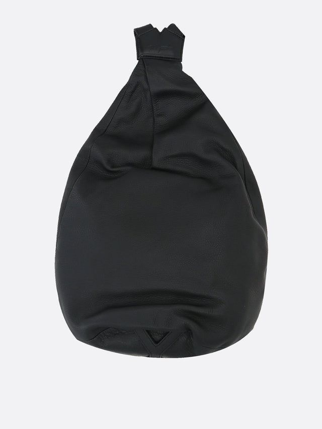 Grainy Leather Backpack-DISCORD YOHJI YAMAMOTO-JOHN JULIA