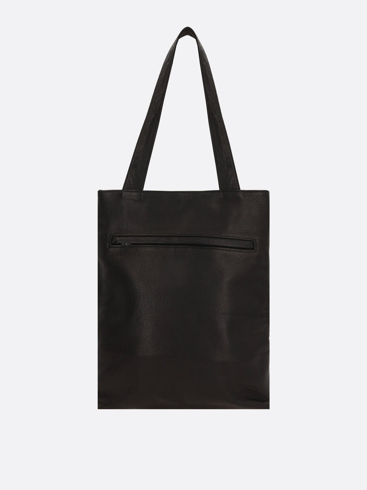 Small Grainy Leather Tote Bag-DISCORD YOHJI YAMAMOTO-JOHN JULIA